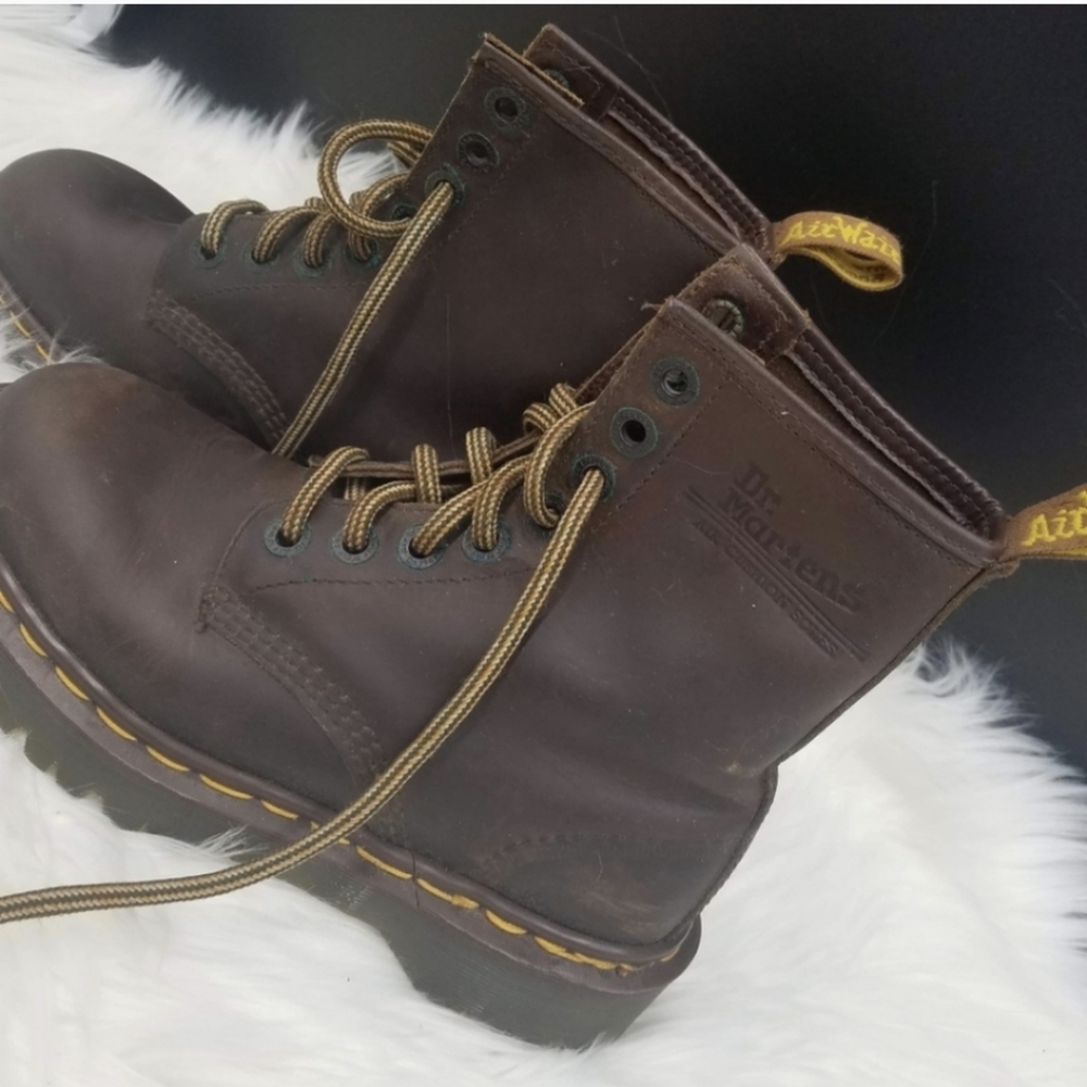 Brown leather Doc Martens